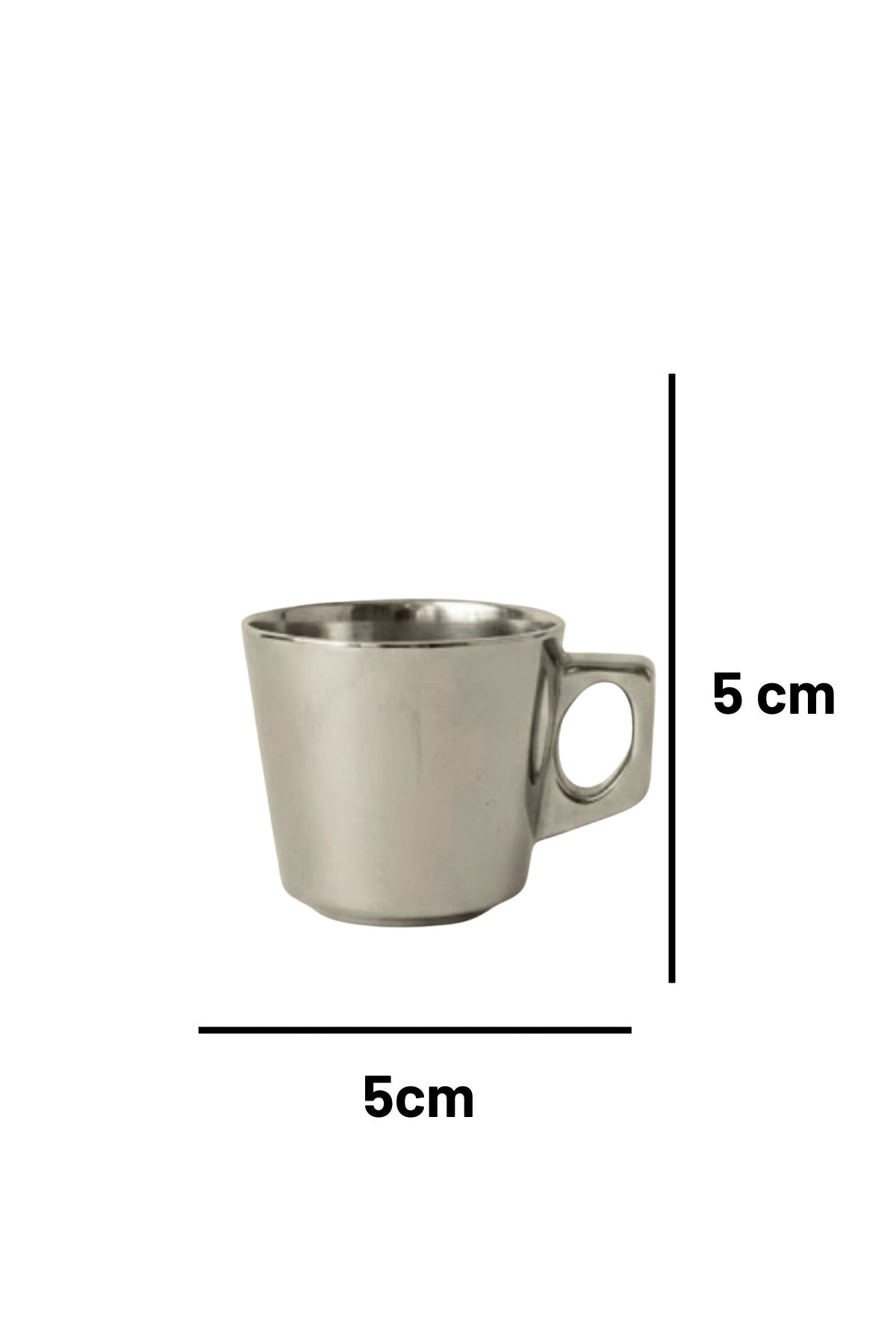 Işıl Serisi Cam Titanyum Kaplama Modern Türk & Filtre Kahve Fincanı - 12 Parça - 6 Kişilik-Hediyelik