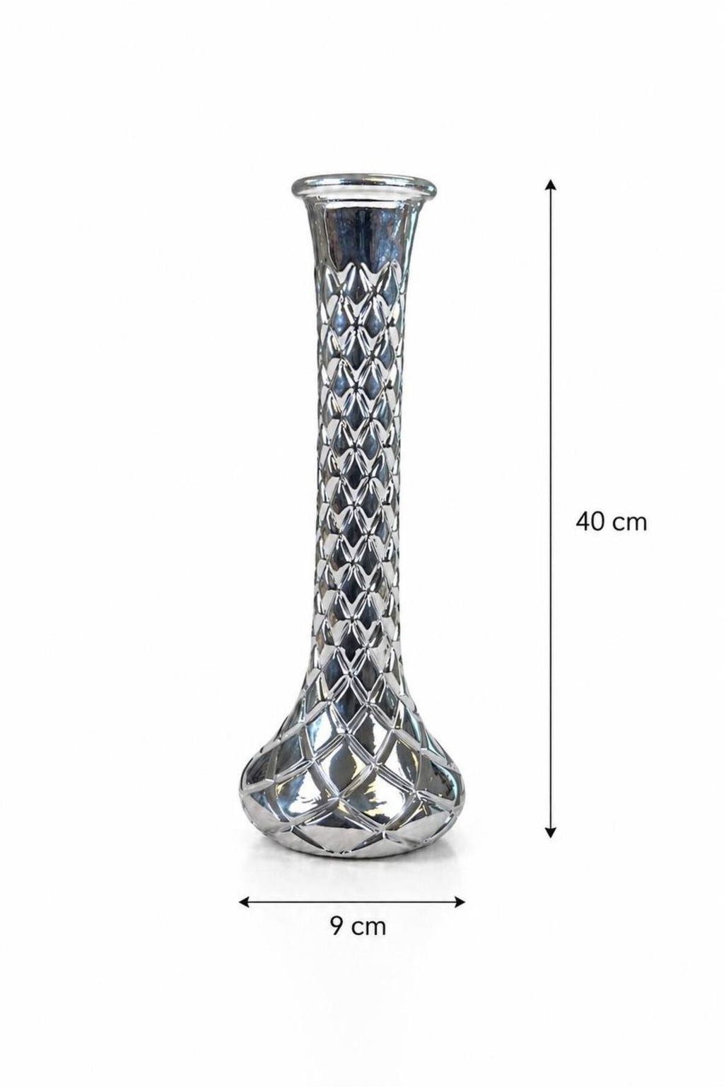 Royal serisi Lüks cam Titanyum Kaplama vazo– Dekoratif Vazo _Çeyizlik