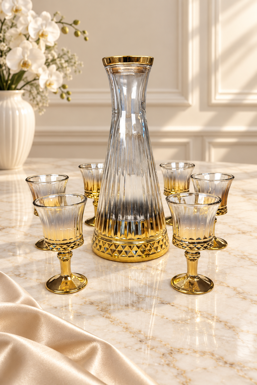 ROVA TR Saray Series Titanium-Coated Glass Pitcher & Tumbler Set – Trousseau