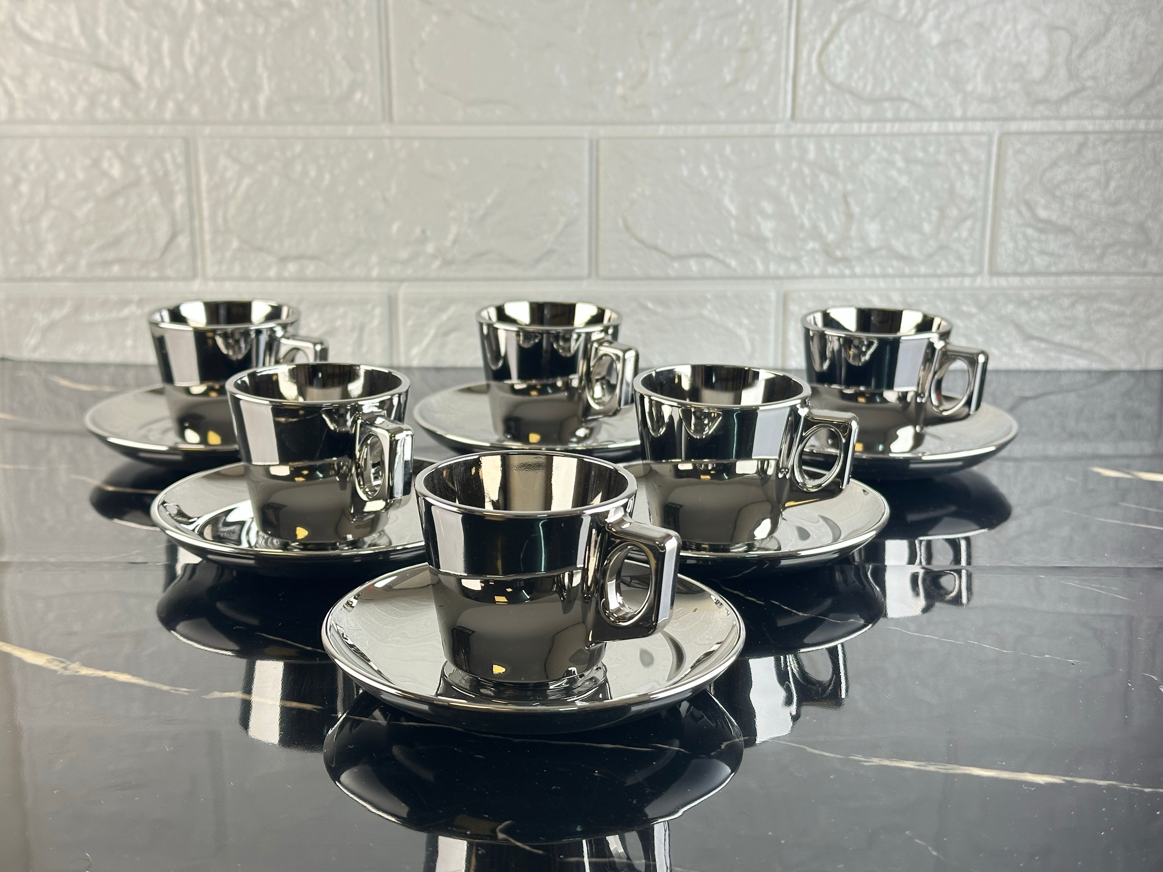 rova tr Titanyum Kahve fincanı Seti 6 PARÇA