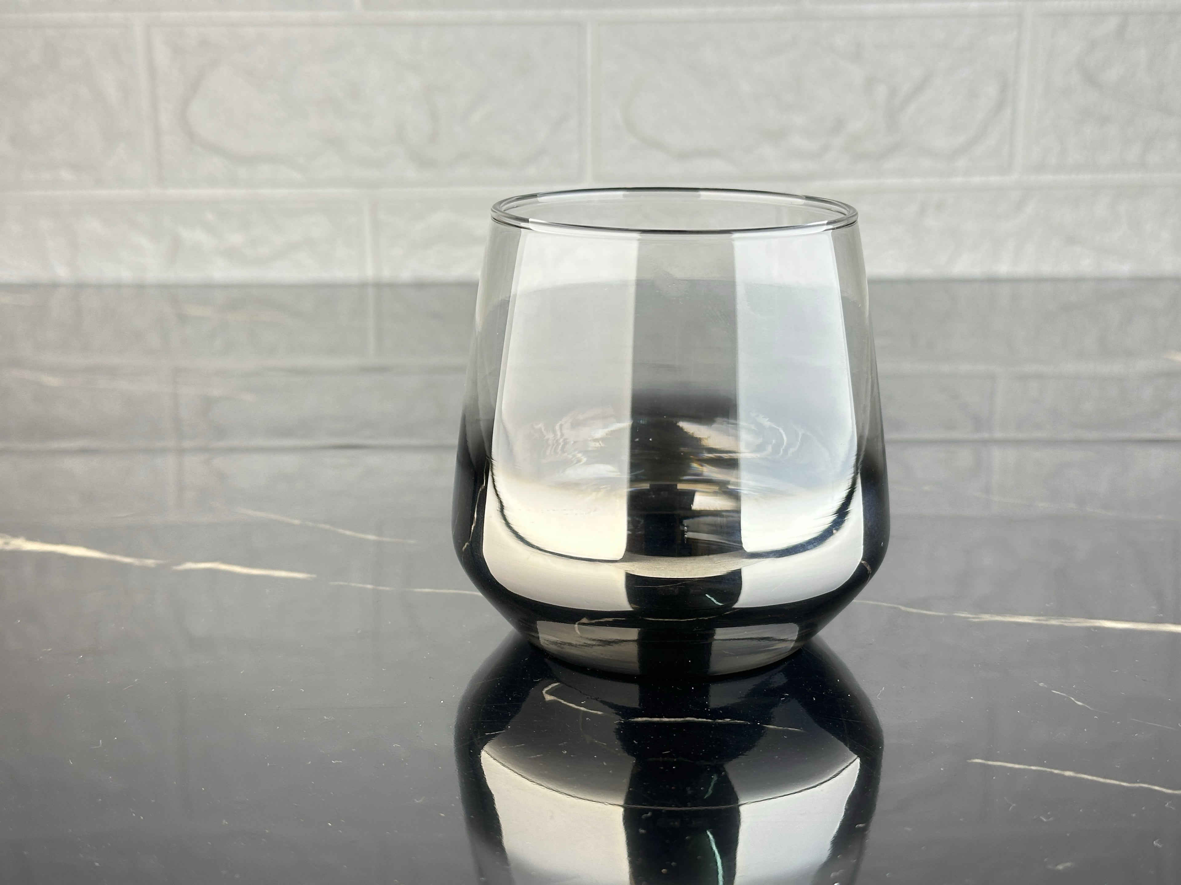 rova tr Lal Küçük Serisi Titanyum Kaplama Cam Modern Bardak- 3 Adet Su Bardağı