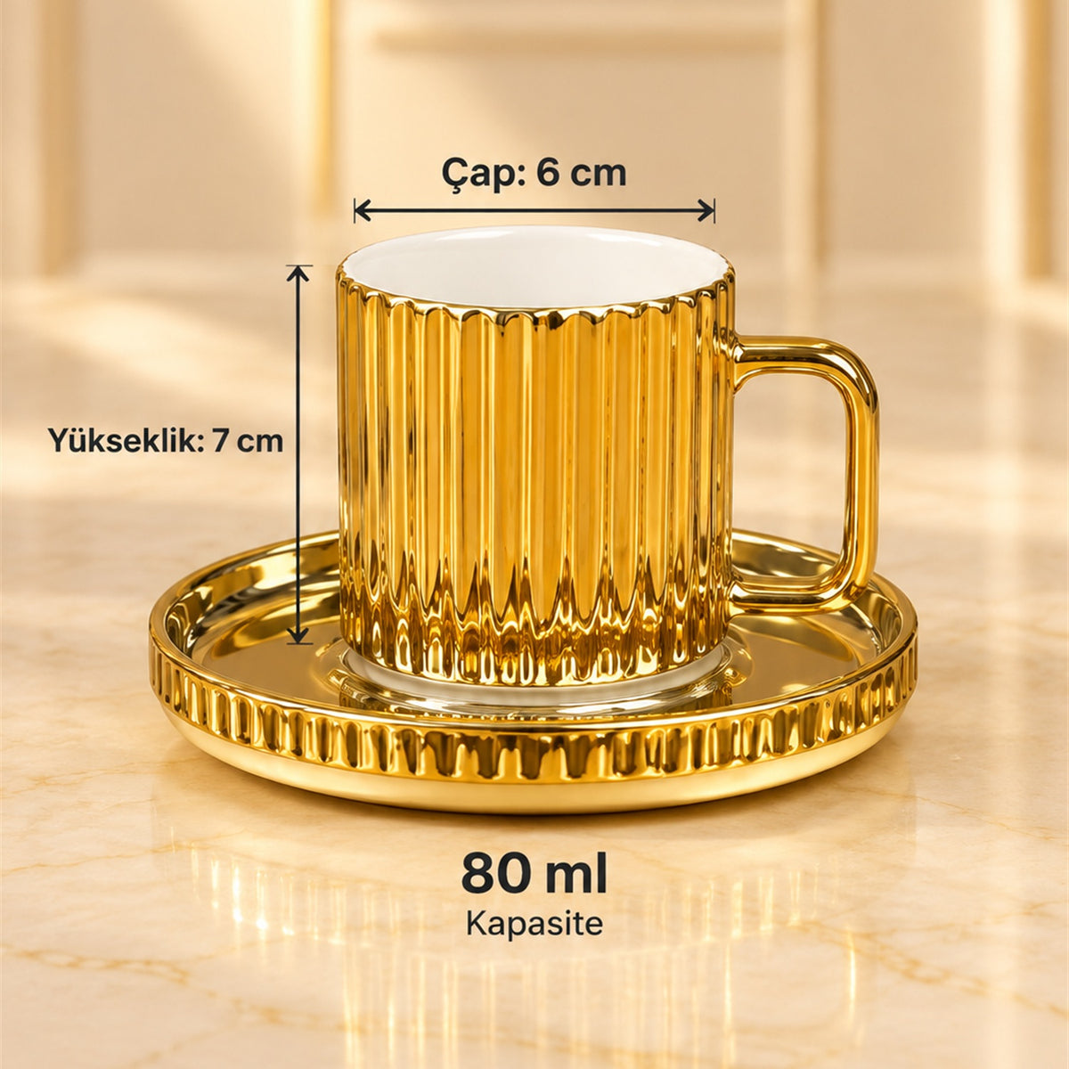 ROVA TR Zarafet Series Coffee Serving Gift Set