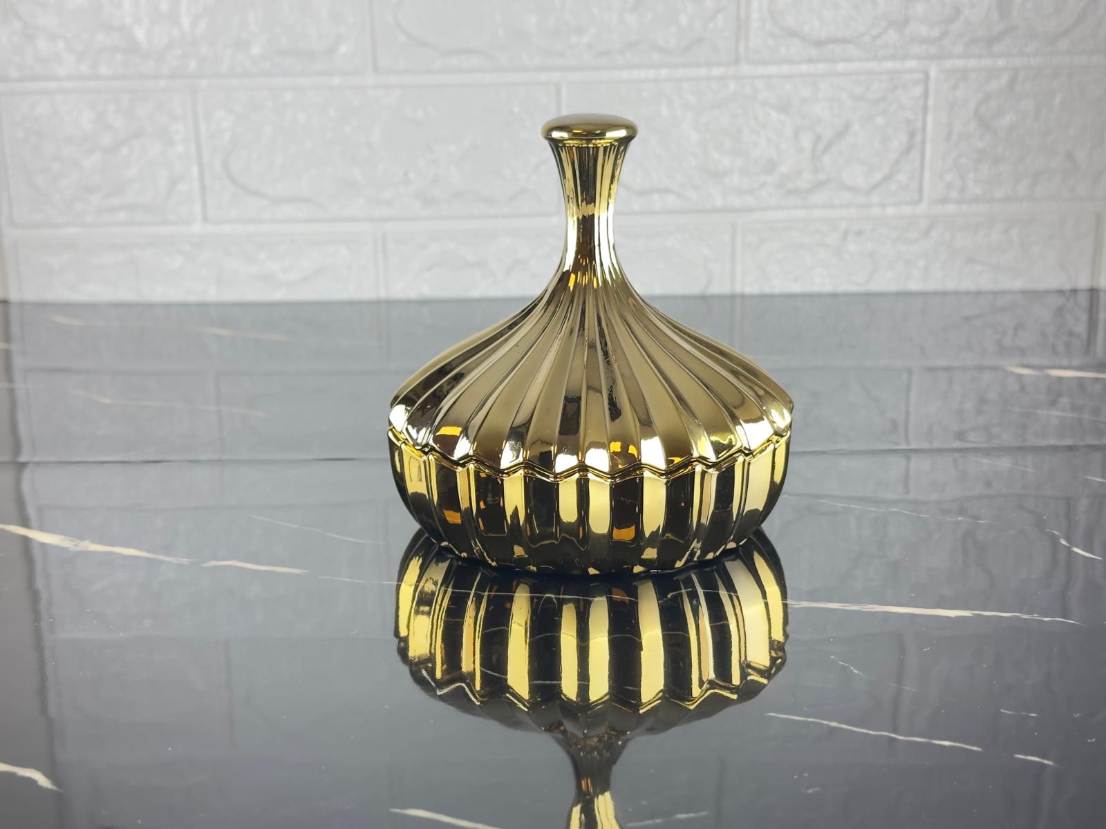 Rova tr Cam Şekerlik & Masaüstü Aksesuarı Çok Amaçlı Dekoratif Obje & Modern Şık Sunumluk